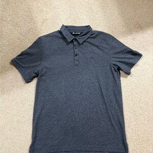 Travis Matthew Men's Heather Gray Polo Shirt